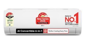 LG 1 Ton 4 Star DUAL Inverter Split AC